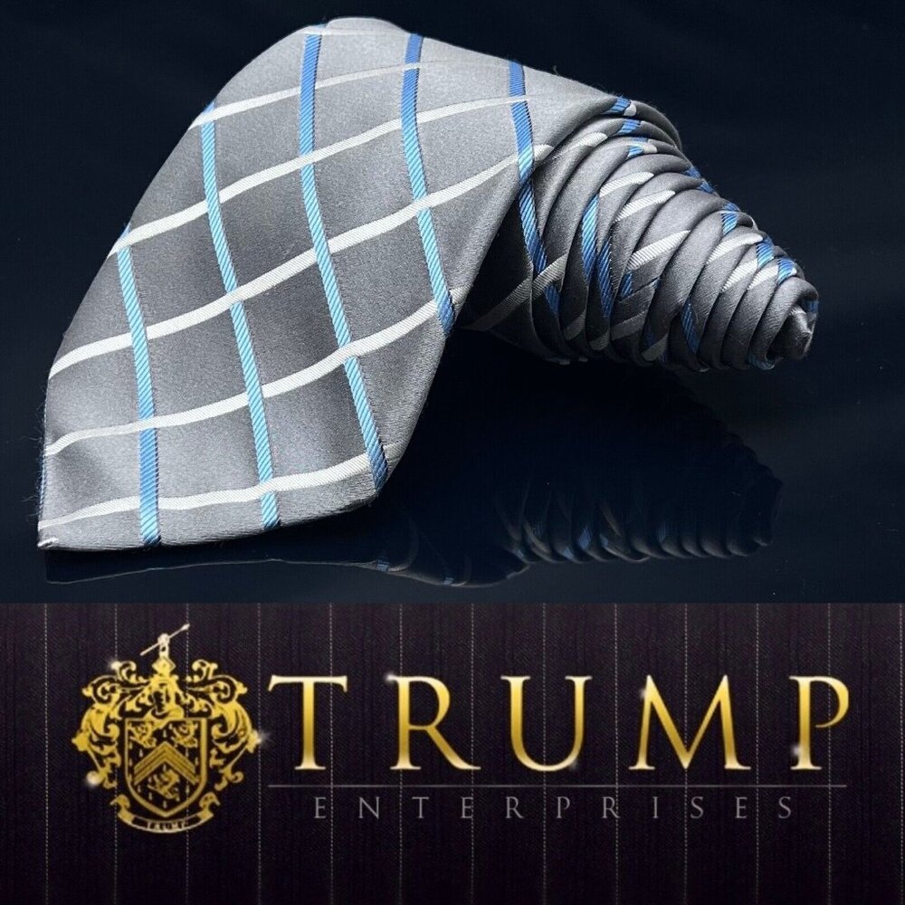 DONALD J. TRUMP MEN'S TIE Striped WIDTH 4" LENGTH 61”